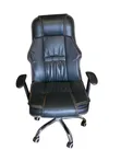 High-Back Faux Leather Executive Office Chair - 1