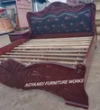 Classical Design Queen Size Bed with Drawer - 1
