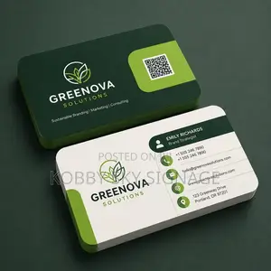 Business Card Design - Front & Back Visiting Cards, Ghana