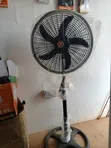 18-Inch Standing Fan - Black with Blue Blades - 3