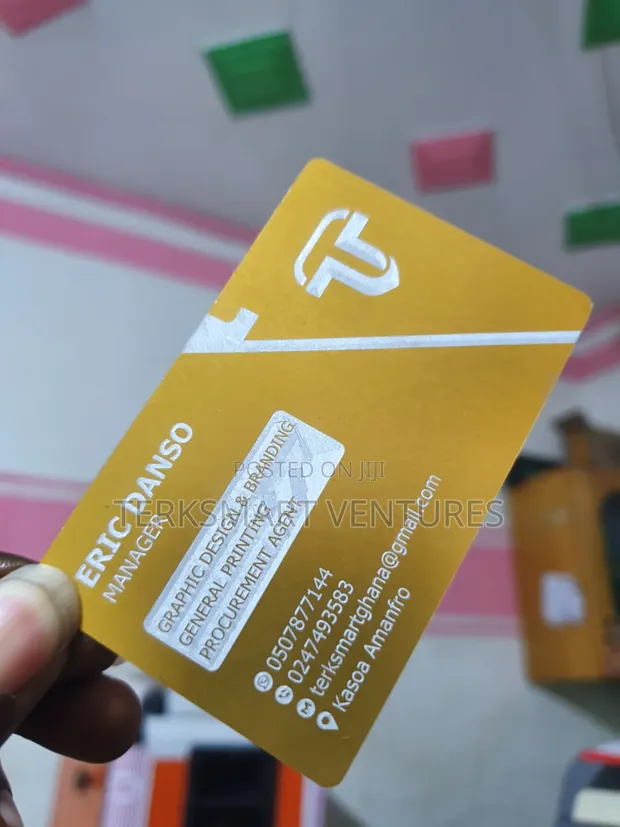 Luxury Gold Metal Business Cards Printing - 1