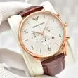 Emporio Armani Watch AR1916 - Men's Brown Leather - 5