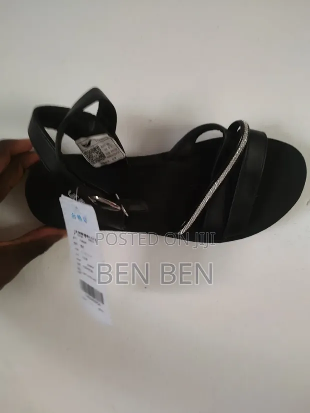 Fashion Nova Women's Leather Slippers - Black - 1
