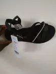 Fashion Nova Women's Leather Slippers - Black - 1