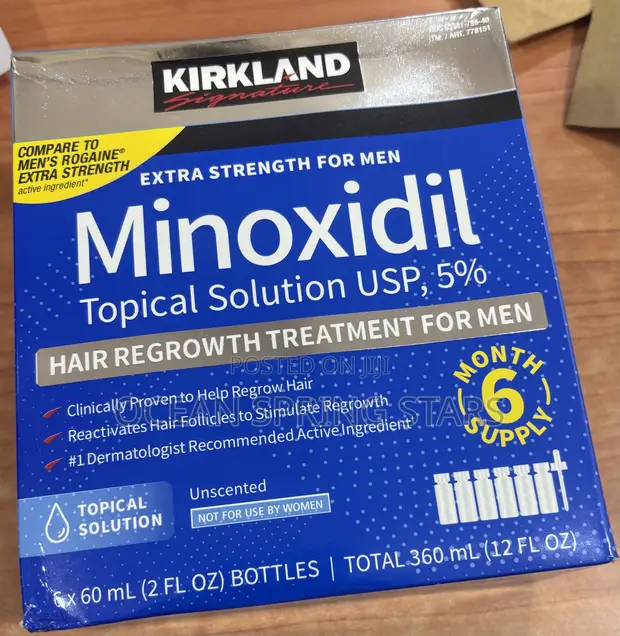 Minoxidil Topical Solution USP 5% Hair Regrowth Treatment - 1