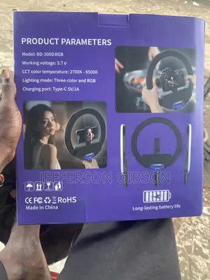Rechargeable Ring Light for Streaming & Shoots