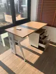 120x60cm Office Table with Cabinets - 4