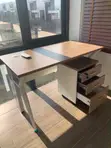 120x60cm Office Table with Cabinets - 5