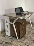 120x60cm Office Table with Cabinets - 3