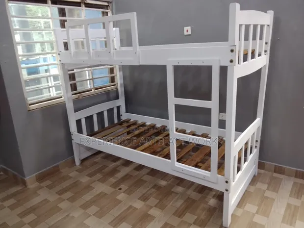White Single Bunk Bed - 1