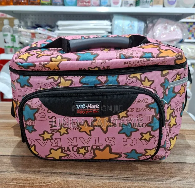 Spacious Lunch Bag with 2 Side Pockets - 1