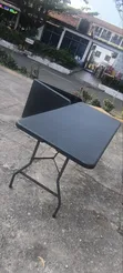 8-Seater Foldable Table - Black - 2