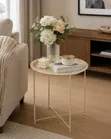 Modern Nordic Minimalist Round Accent Table - 2