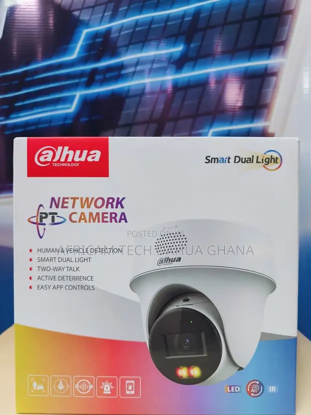 Dahua 4MP Two-Way Talk Active Deterrence Dome IP Camera - 1
