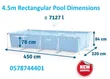 Intex 4.5m Rectangular Above Ground Pool - 4