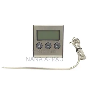 Digital Kitchen Oven Thermometer with Probe and Timer