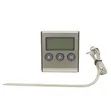 Digital Kitchen Oven Thermometer with Probe and Timer - 1
