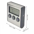 Digital Kitchen Oven Thermometer with Probe and Timer - 4