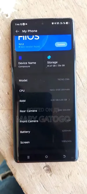 Tecno Camon 40 Pro 4G 256GB Gray