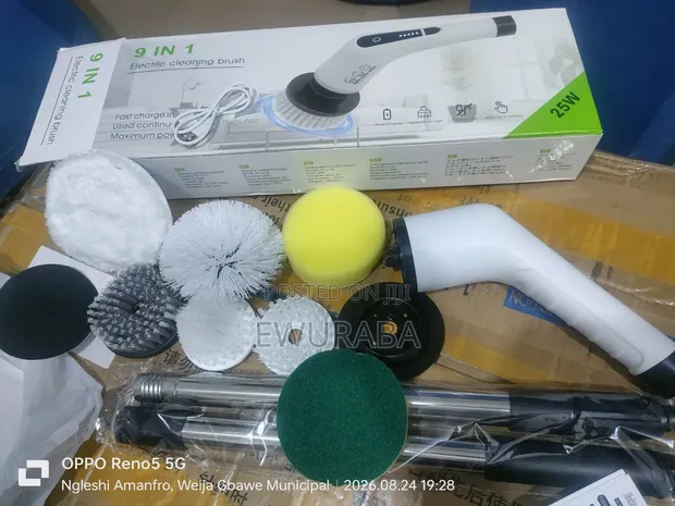 9-in-1 Electric Scrubber, 90 Min Power - 1