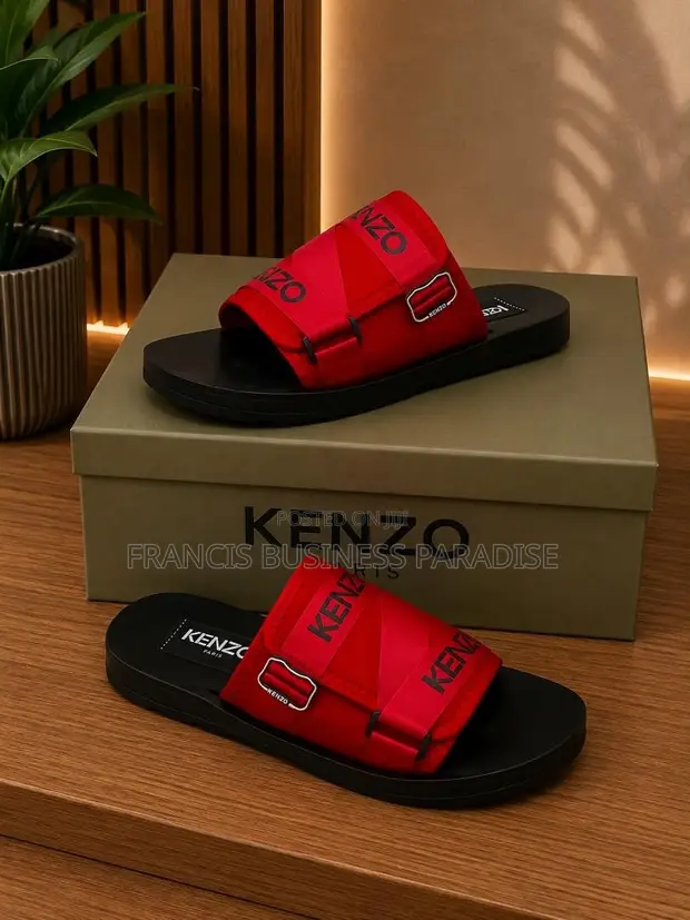 Luxury Kenzo Open-Toe Slides / Slippers - 1
