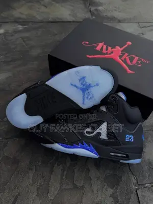 Awake NY x Air Jordan 5 Retro 'Racer Blue' Sneakers