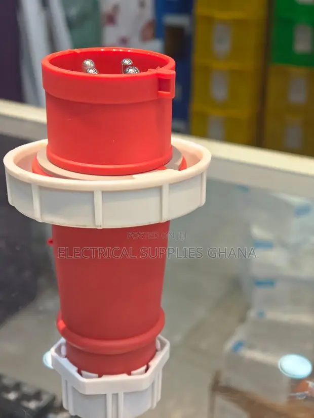 IP67 Waterproof Industrial Plug - 4 Pin 16A 380/415V 3-Phase - 1