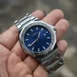 Men's Luxury Stainless Steel Watch - Blue Dial | TOMI - 1