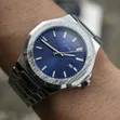 Men's Luxury Stainless Steel Watch - Blue Dial | TOMI - 3