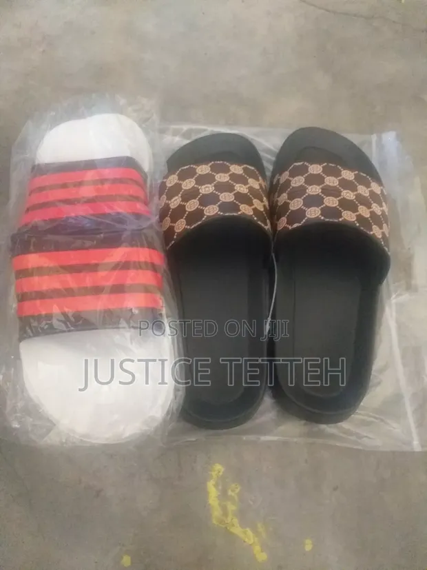Unisex Rubber Sole Slippers - All Sizes & Colors - 1