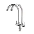 Stainless Steel Dual Kitchen Faucet with Filter Water Option - 2