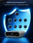 LDNIO 100W 8-Port Desktop Charger with TFT Display - 5
