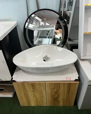 Counter Top Cabinets Basin with LED Mirror