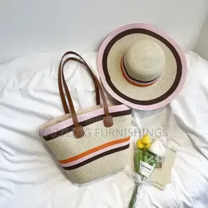 Woven Bag and Hat Set