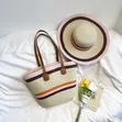 Woven Bag and Hat Set - 1