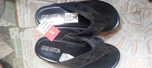 Louis Vuitton Men's Designer Slippers - Classic Black - 1