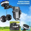 Car Mobile Phone Holder with Suction Cup & Vent Clip - 5