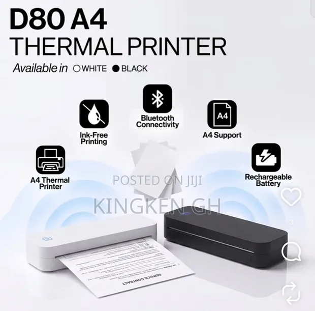 Genius D80 A4 Portable Thermal Printer - 1