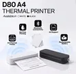 Genius D80 A4 Portable Thermal Printer - 1