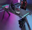 Luxury Gaming Table with RGB Lighting - 2