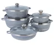Premium Non-Stick Granite Cookware Set - Pots & Frying Pan - 2