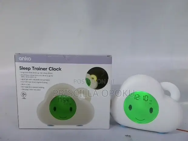 Sleep Trainer Clock - White Cloud - 1