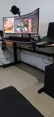 Durable Gaming Desk with RGB Light - 2