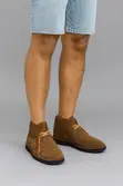 Clarks Men's Suede Leather Desert Boots (Brown) - 2