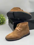 Clarks Men's Suede Leather Desert Boots (Brown) - 4