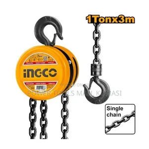 INGCO Chain Block - 1 Ton Capacity, 3m Lift