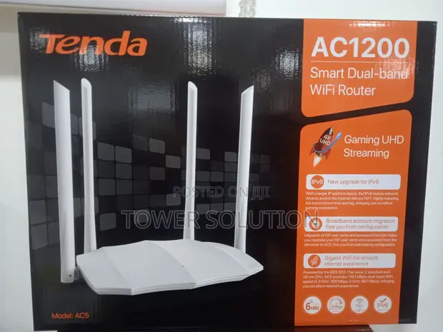 Tenda AC5 Wireless Router AC1200 - 1