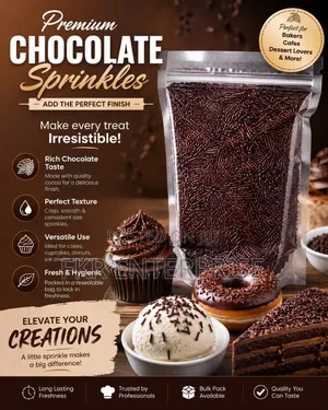 Chocolate Sprinkles for Ice Cream & Cake
