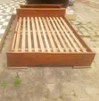 Standard Wooden Double Bed Frame with Slabs - 2