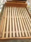 Standard Wooden Double Bed Frame with Slabs - 3